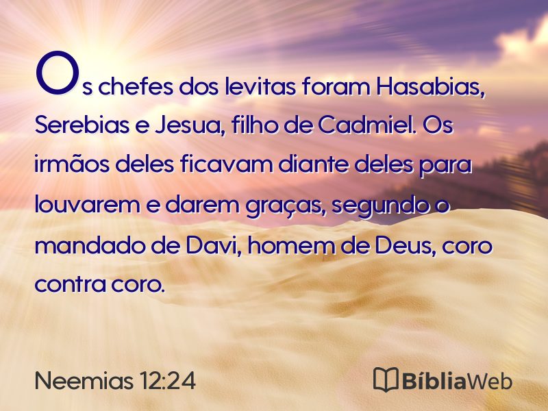 Neemias 12:24 em imagem para compartilhar