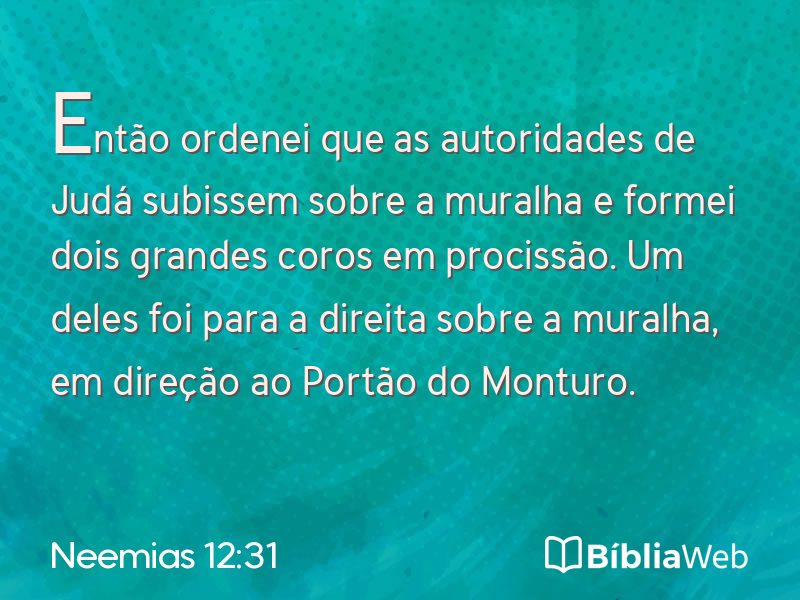 Neemias 12:31 em imagem para compartilhar