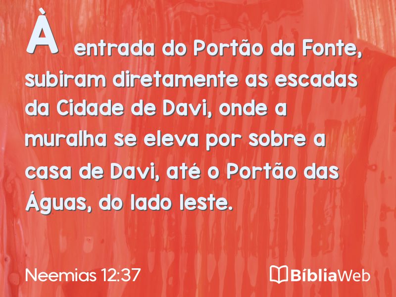 Neemias 12:37 em imagem para compartilhar