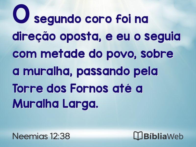 Neemias 12:38 em imagem para compartilhar