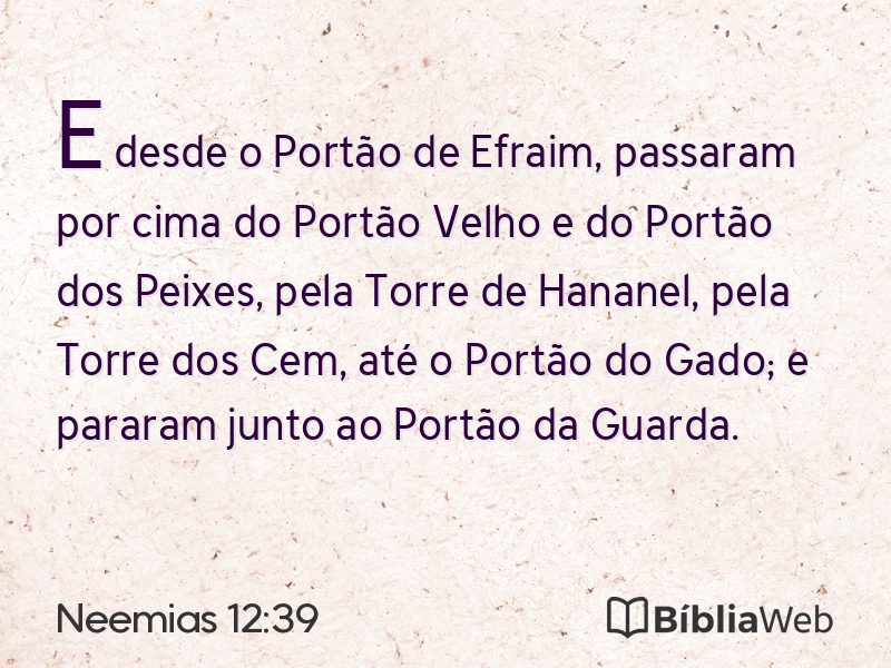 Neemias 12:39 em imagem para compartilhar