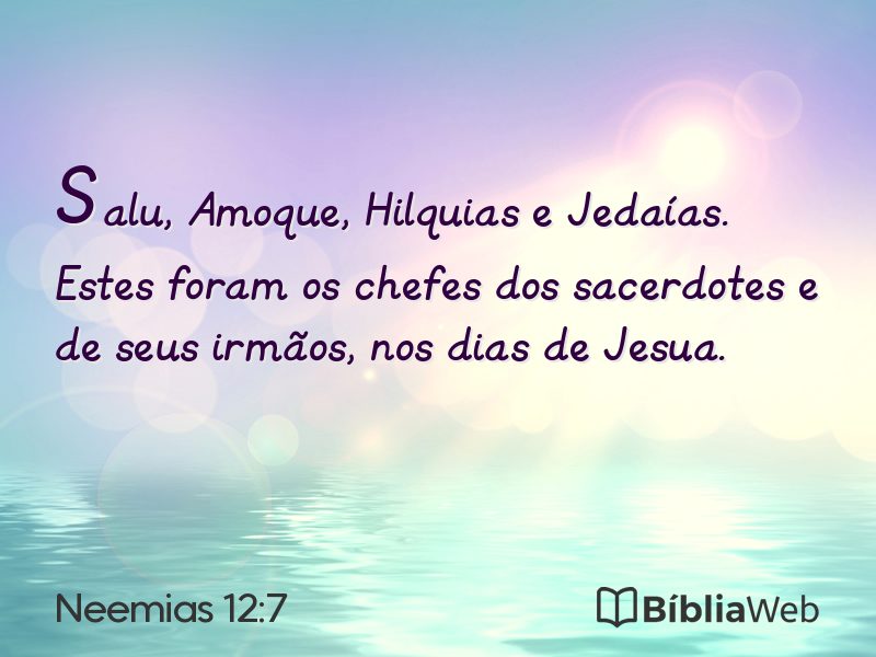 Neemias 12:7 em imagem para compartilhar
