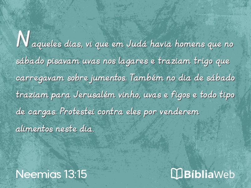 Neemias 13:15 em imagem para compartilhar