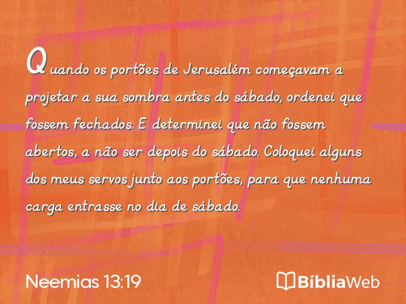 Neemias 13:19 em imagem para compartilhar