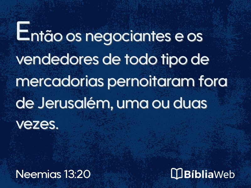 Neemias 13:20 em imagem para compartilhar