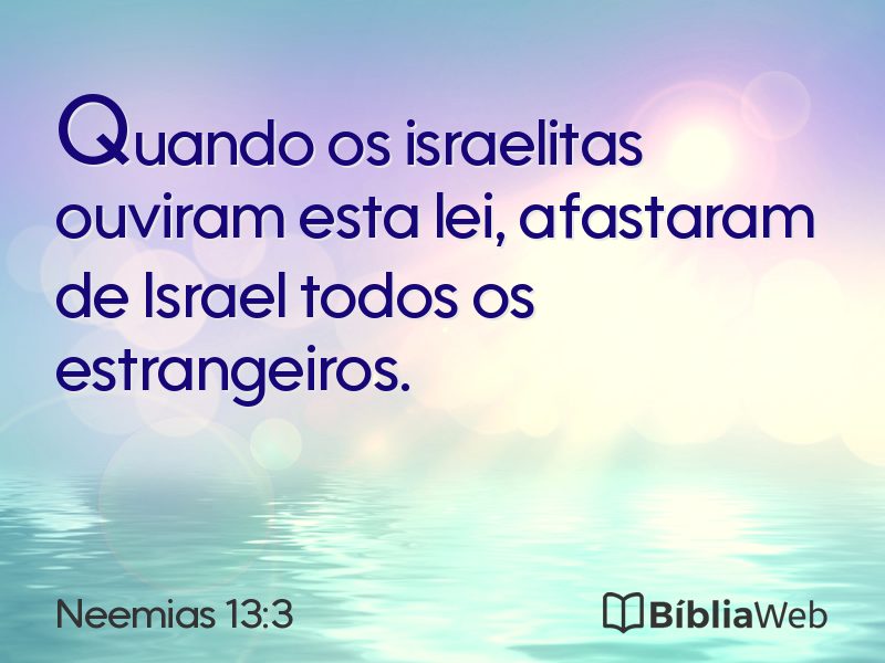 Neemias 13:3 em imagem para compartilhar