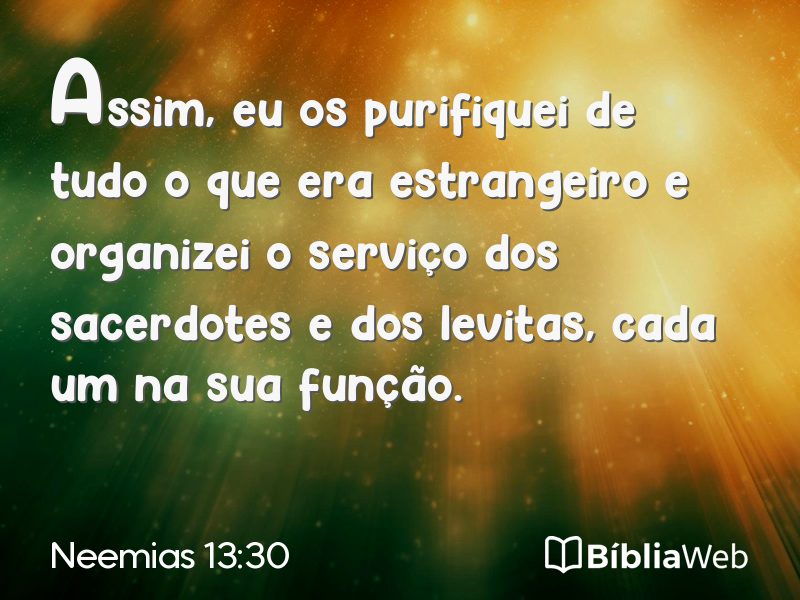 Neemias 13:30 em imagem para compartilhar