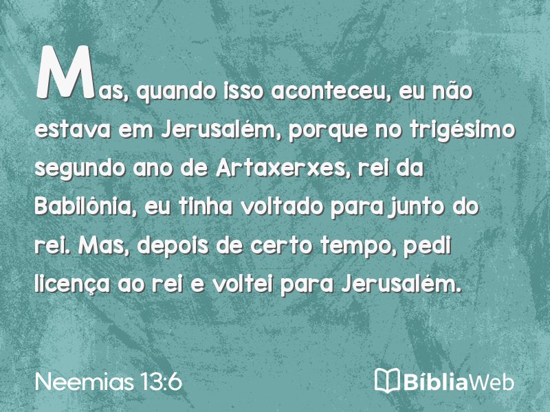 Neemias 13:6 em imagem para compartilhar