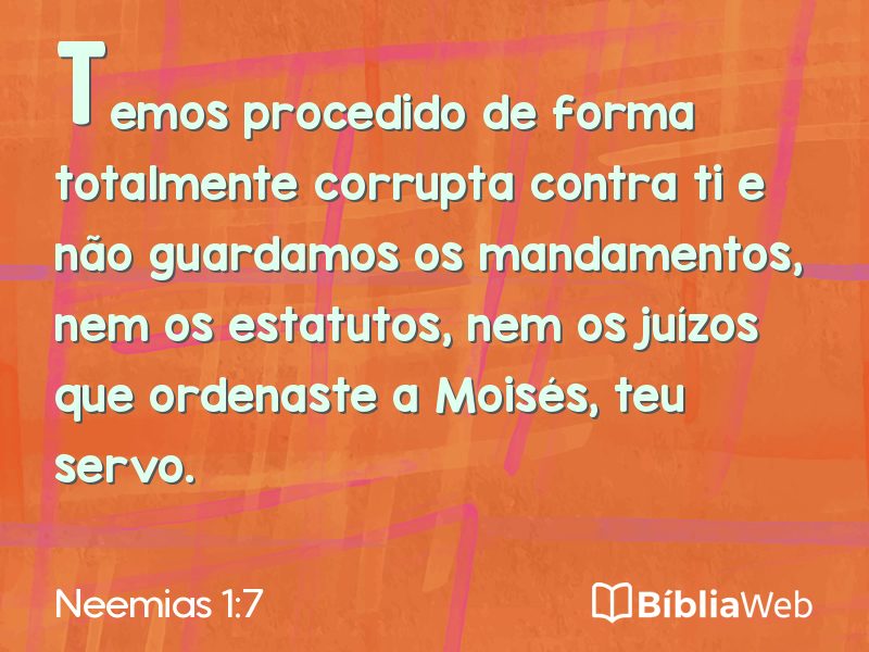 Neemias 1:7 em imagem para compartilhar