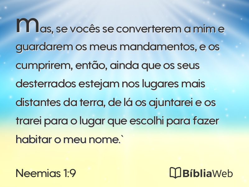 Neemias 1:9 em imagem para compartilhar