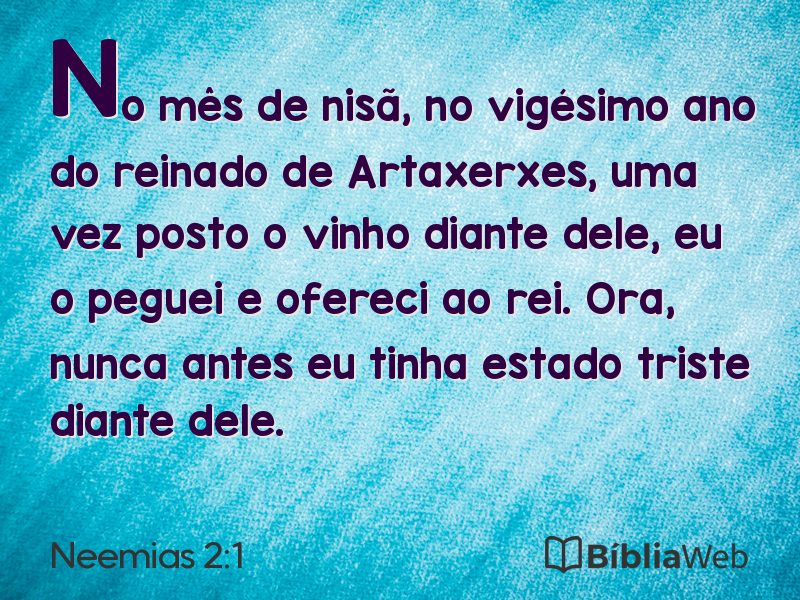 Neemias 2:1 em imagem para compartilhar