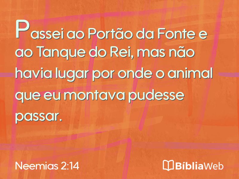 Neemias 2:14 em imagem para compartilhar