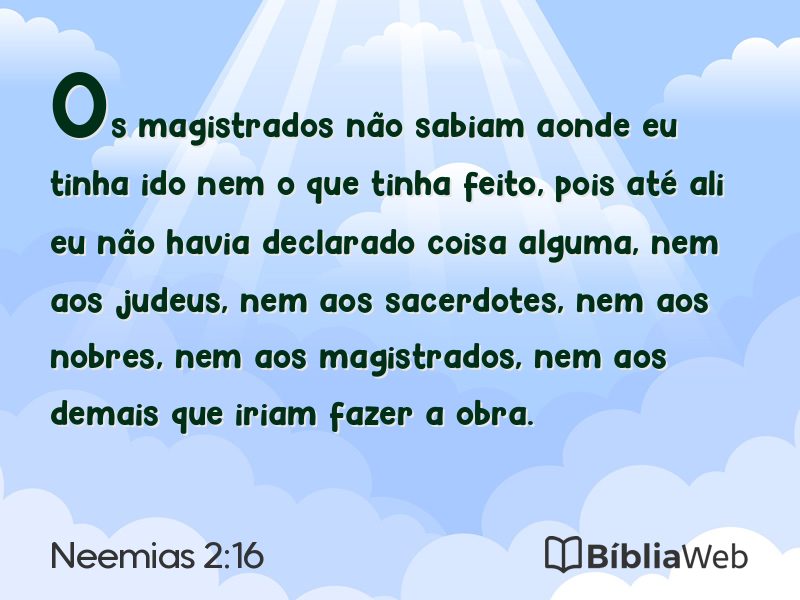 Neemias 2:16 em imagem para compartilhar