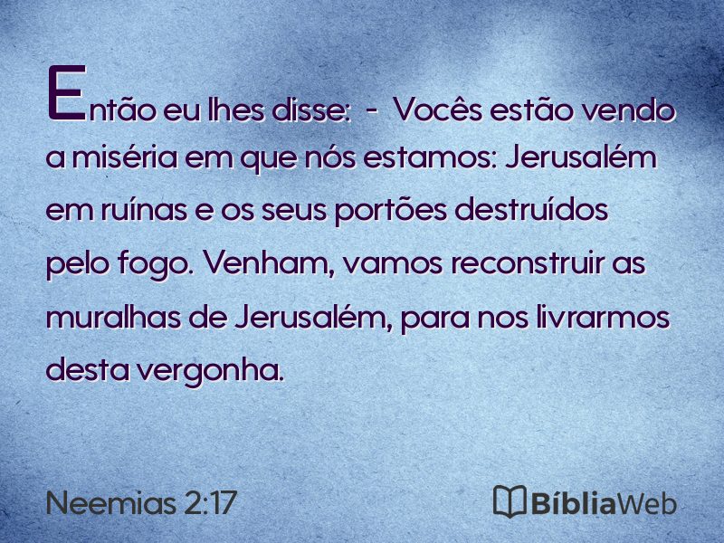 Neemias 2:17 em imagem para compartilhar