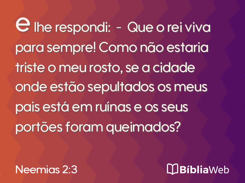 Neemias 2:3 em imagem para compartilhar