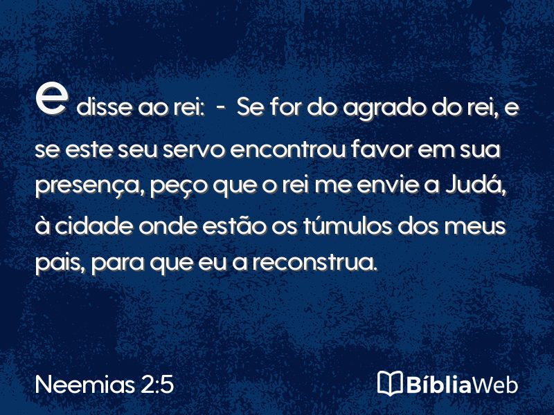 Neemias 2:5 em imagem para compartilhar