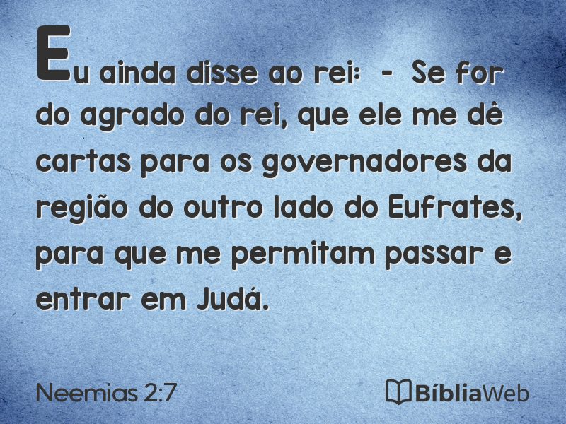 Neemias 2:7 em imagem para compartilhar