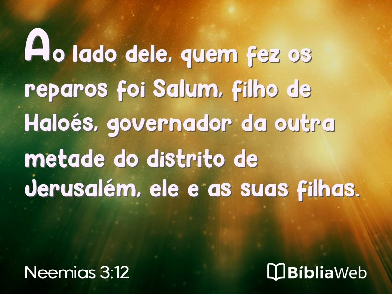 Neemias 3:12 em imagem para compartilhar