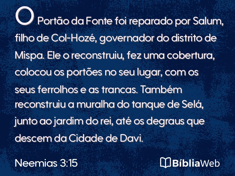 Neemias 3:15 em imagem para compartilhar
