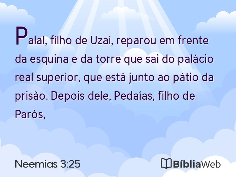 Neemias 3:25 em imagem para compartilhar