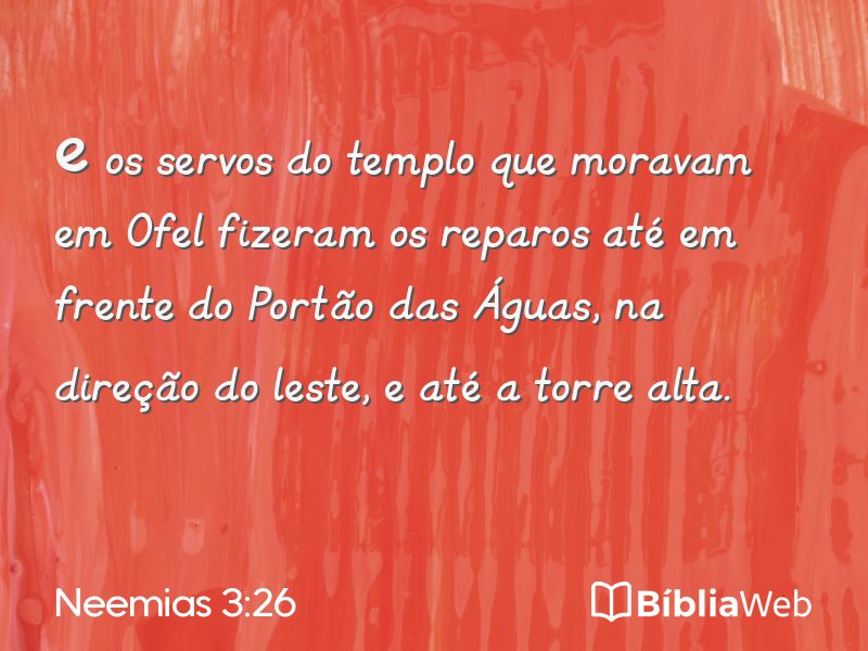 Neemias 3:26 em imagem para compartilhar