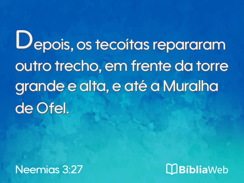 Neemias 3:27 em imagem para compartilhar