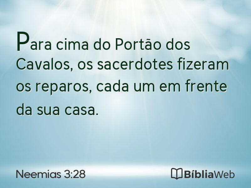 Neemias 3:28 em imagem para compartilhar