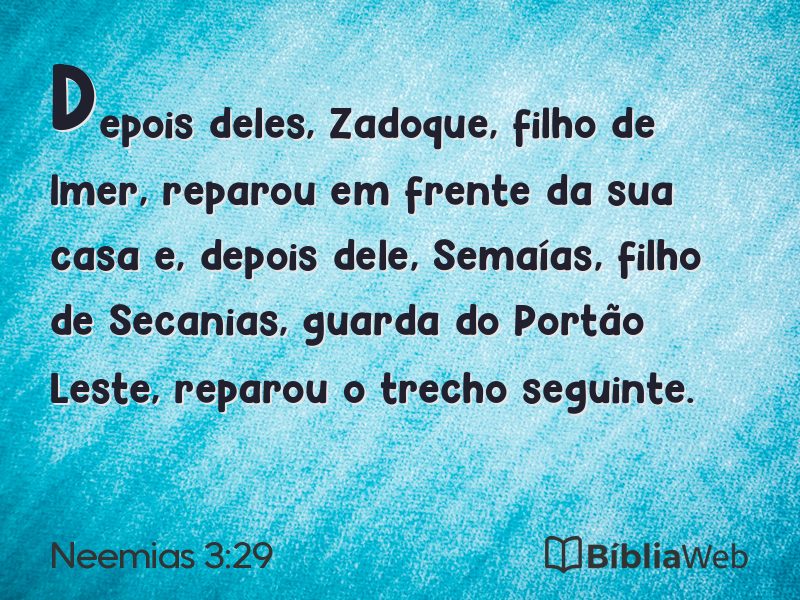 Neemias 3:29 em imagem para compartilhar