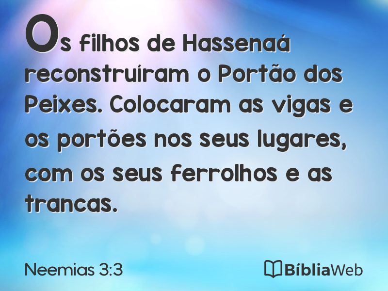 Neemias 3:3 em imagem para compartilhar