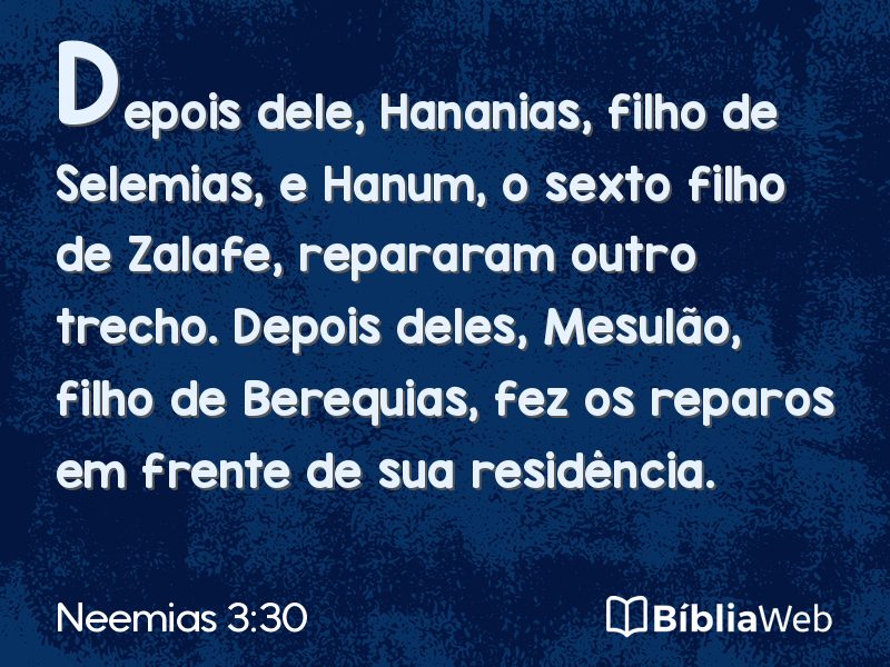 Neemias 3:30 em imagem para compartilhar