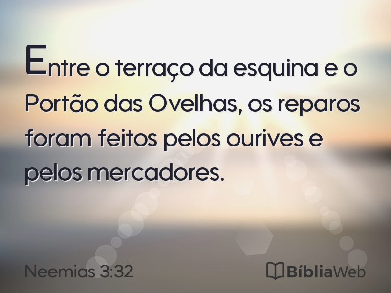 Neemias 3:32 em imagem para compartilhar