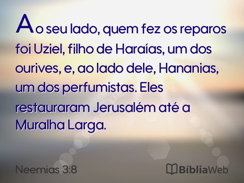 Neemias 3:8 em imagem para compartilhar