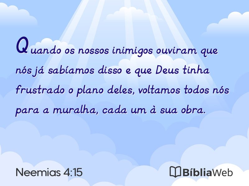 Neemias 4:15 em imagem para compartilhar