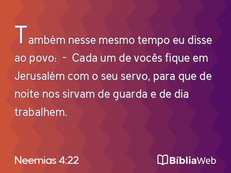 Neemias 4:22 em imagem para compartilhar