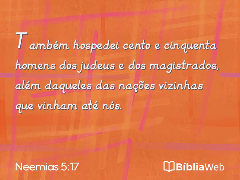 Neemias 5:17 em imagem para compartilhar