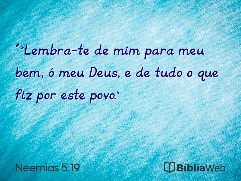 Neemias 5:19 em imagem para compartilhar