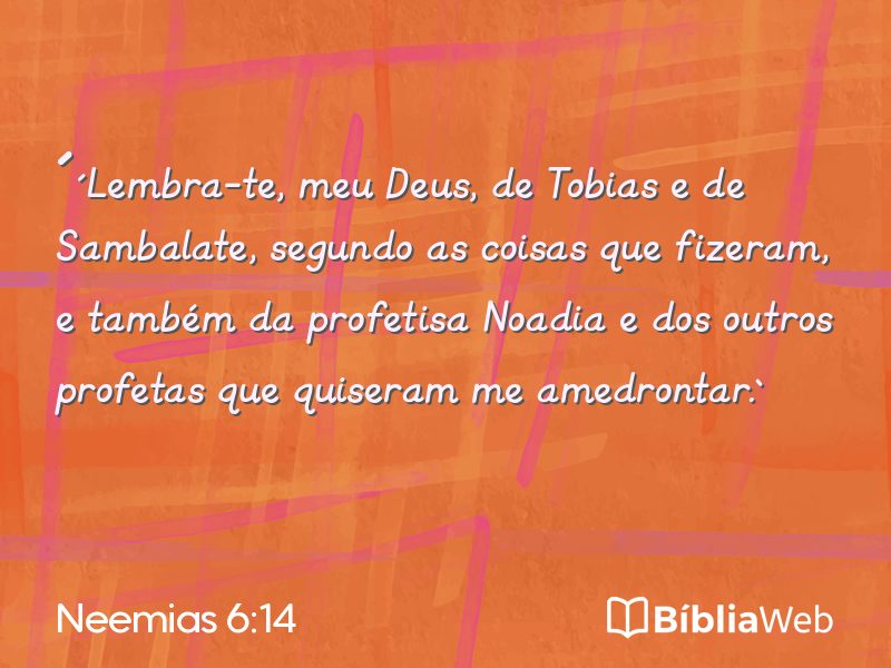 Neemias 6:14 em imagem para compartilhar