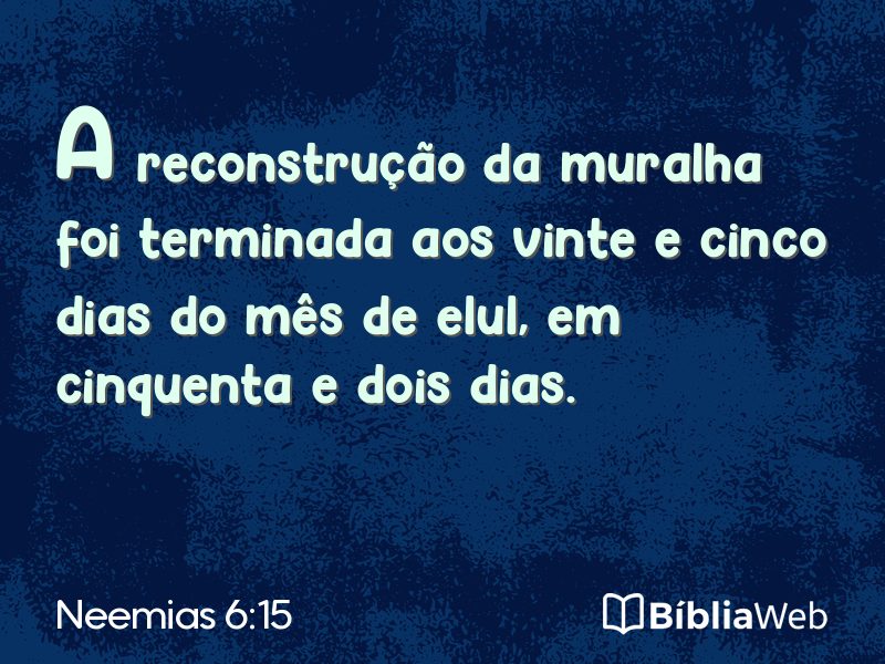 Neemias 6:15 em imagem para compartilhar