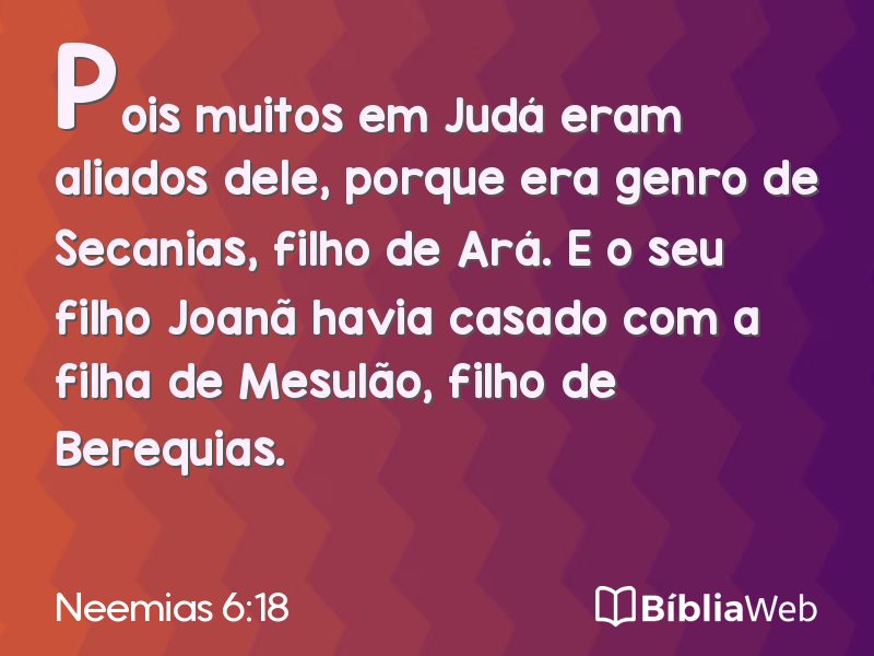 Neemias 6:18 em imagem para compartilhar