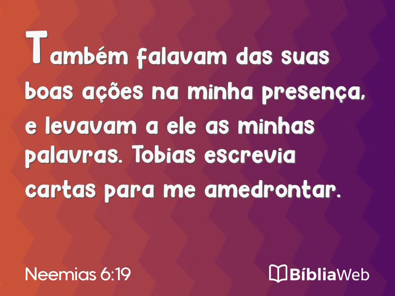 Neemias 6:19 em imagem para compartilhar