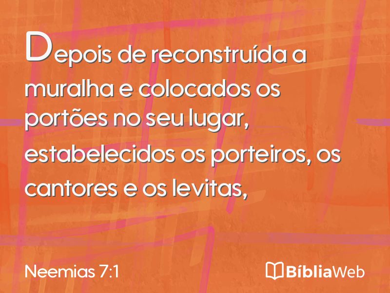 Neemias 7:1 em imagem para compartilhar