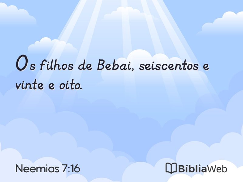 Neemias 7:16 em imagem para compartilhar