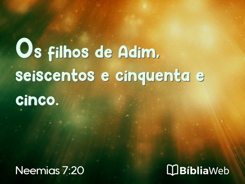 Neemias 7:20 em imagem para compartilhar