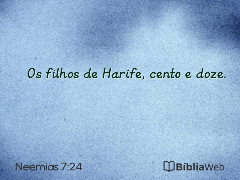 Neemias 7:24 em imagem para compartilhar
