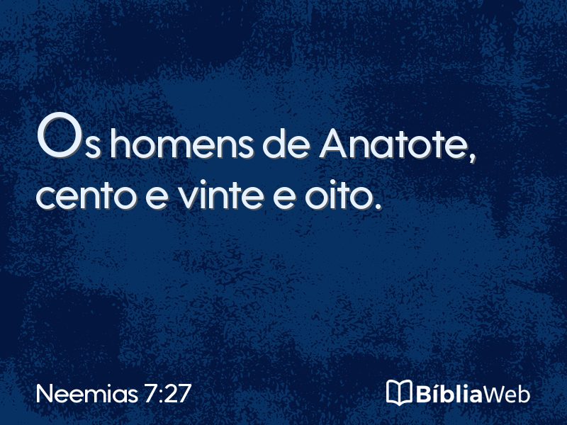 Neemias 7:27 em imagem para compartilhar