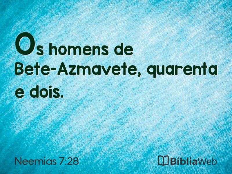 Neemias 7:28 em imagem para compartilhar