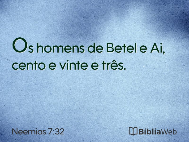 Neemias 7:32 em imagem para compartilhar
