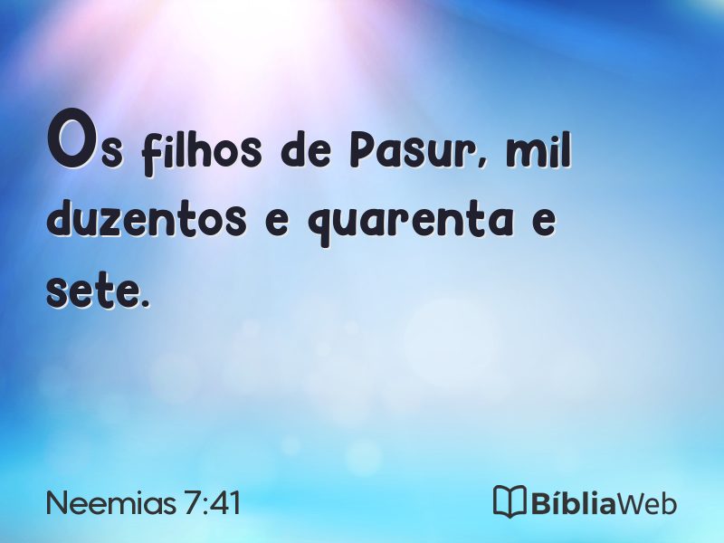 Neemias 7:41 em imagem para compartilhar