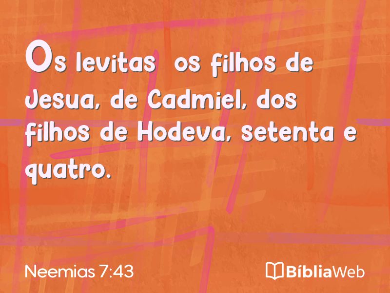 Neemias 7:43 em imagem para compartilhar