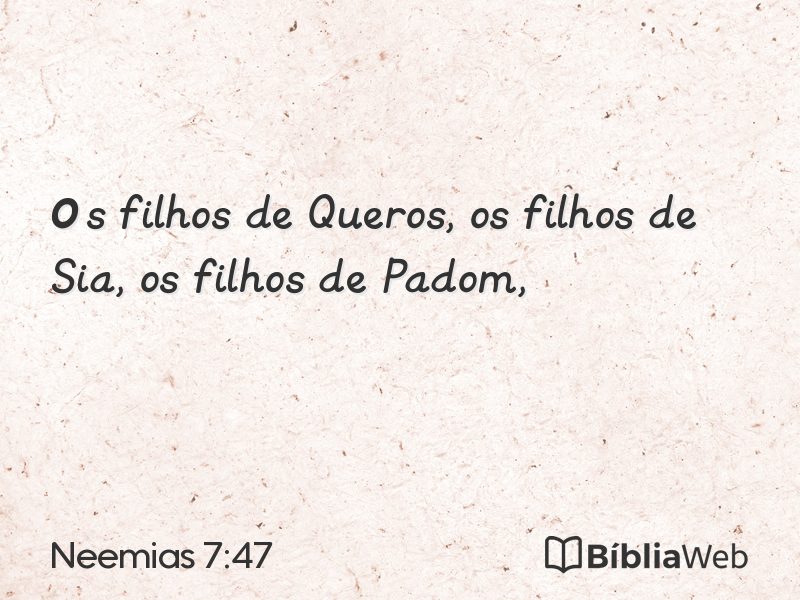 Neemias 7:47 em imagem para compartilhar
